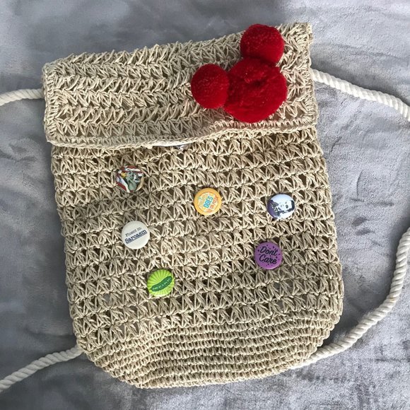 Disney Straw Backpack - Picture 1 of 2